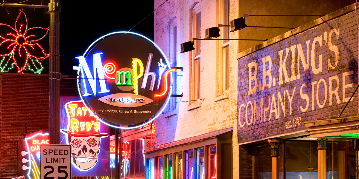 Beale Street in Memphis Tennessee